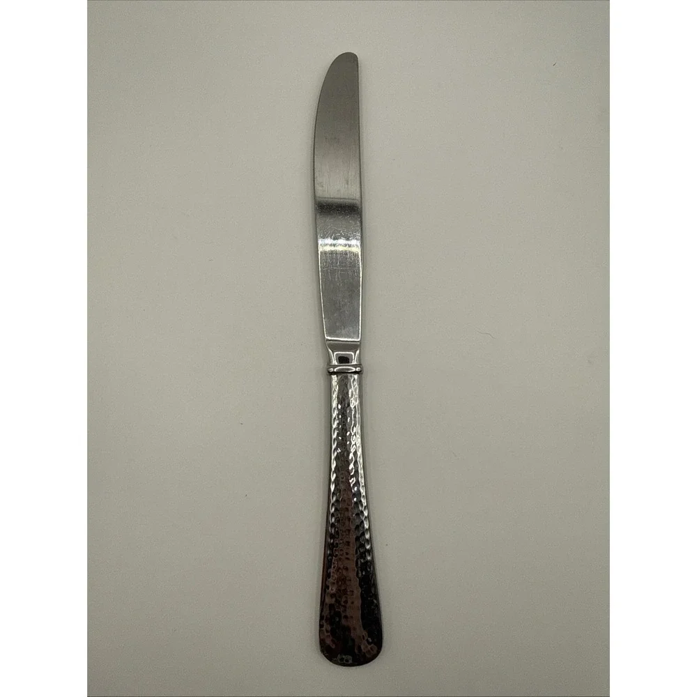 1 Reed & Barton Hammered 18/8 Stainless Steel Dinner‎ Knife Korea Flatware